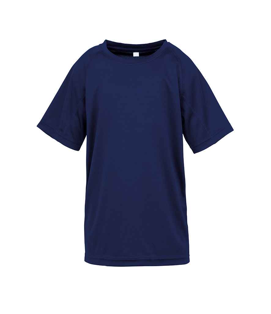 Spiro Kids Impact Performance Aircool T-Shirt in by Spiro — Custom branded clothing by Print Press, featuring premium embroidery produced in our specialist print lab in the UK.