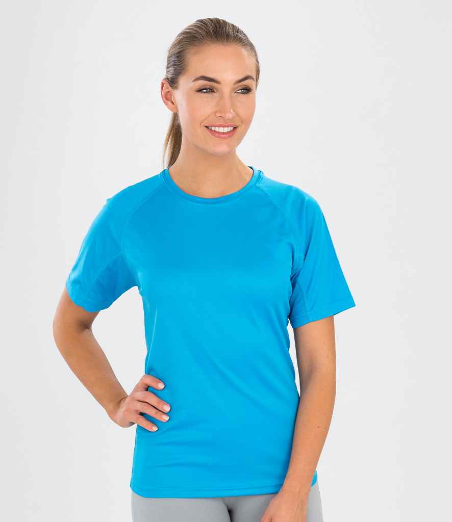 Spiro Impact Performance Aircool T-Shirt in Ocean Blue by Spiro — Custom branded clothing by Print Press, featuring premium embroidery produced in our specialist print lab in the UK.