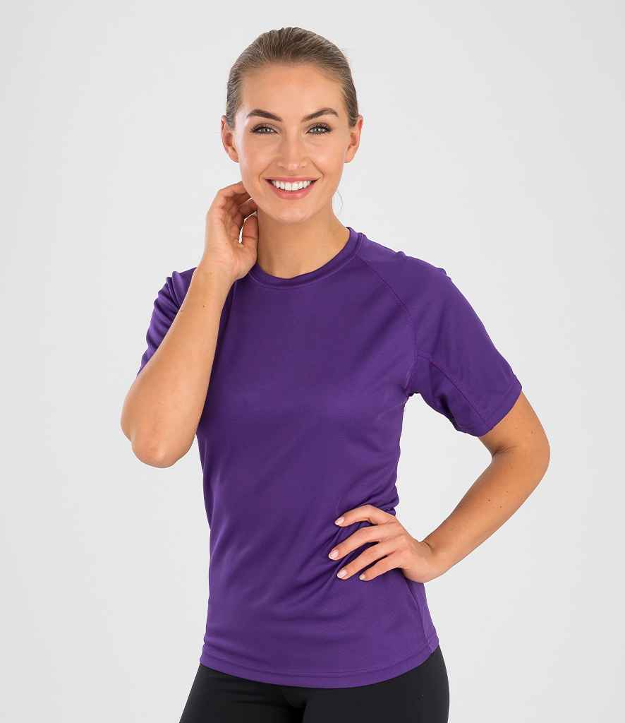 Spiro Impact Performance Aircool T-Shirt in Purple by Spiro — Custom branded clothing by Print Press, featuring premium embroidery produced in our specialist print lab in the UK.