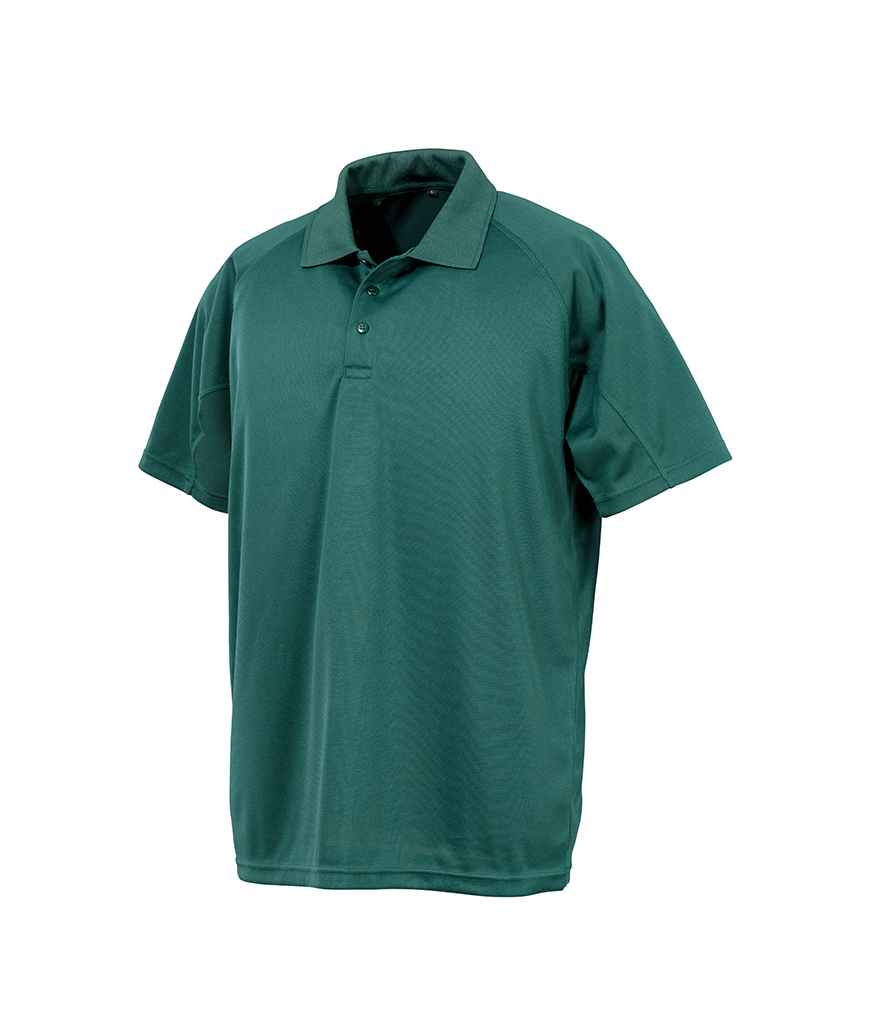 Spiro Impact Performance Aircool Polo Shirt in Bottle Green by Spiro — Custom branded clothing by Print Press, featuring premium embroidery produced in our specialist print lab in the UK.