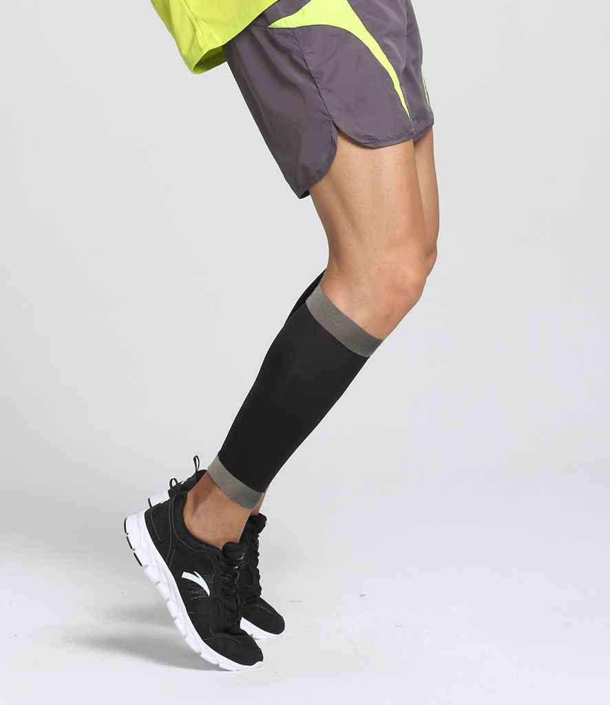 Spiro Compression Calf Sleeve in by Spiro — Custom branded clothing by Print Press, featuring premium embroidery produced in our specialist print lab in the UK.