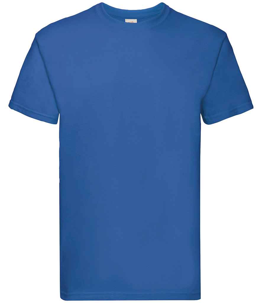 Fruit of the Loom Super Premium T-Shirt in Royal Blue by Fruit of the Loom — Custom branded clothing by Print Press, featuring premium embroidery produced in our specialist print lab in the UK.
