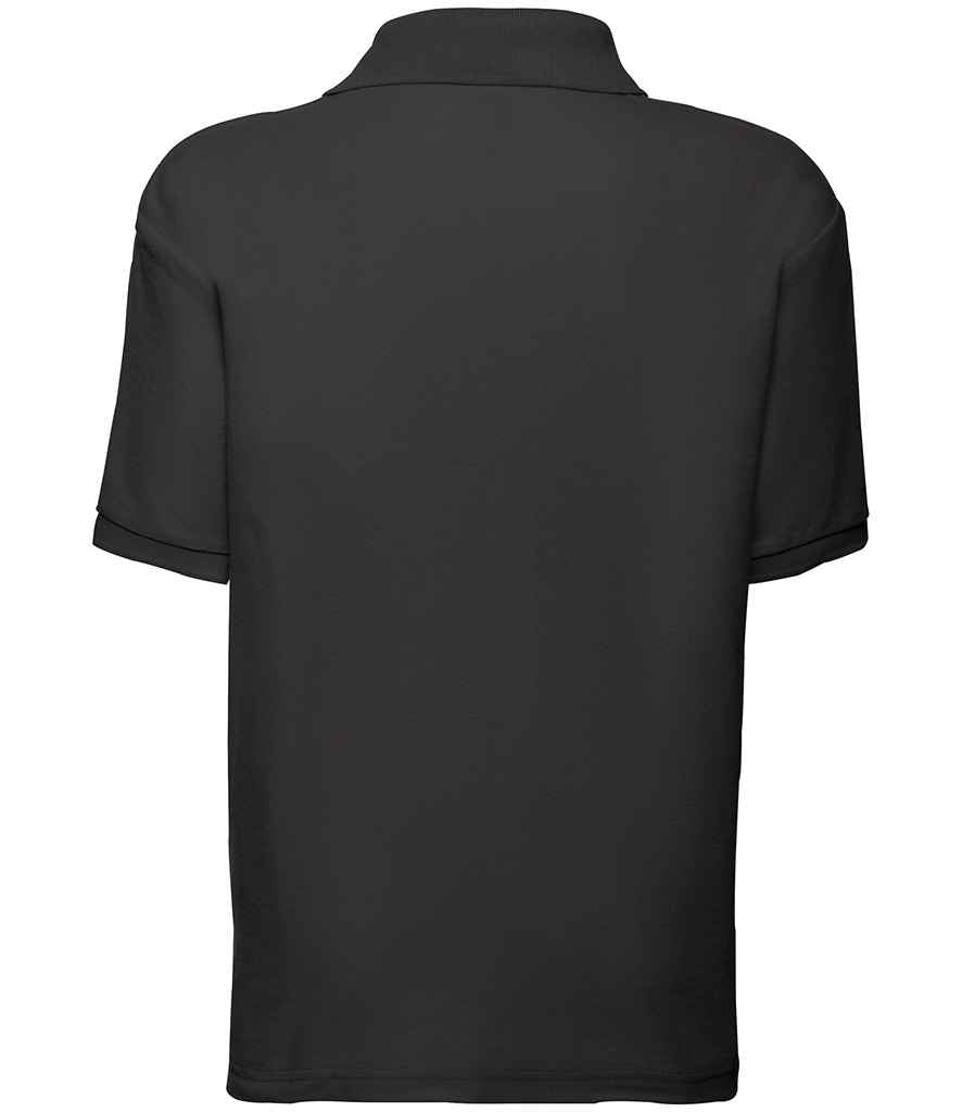 Fruit of the Loom Kids Poly/Cotton Pique Polo Shirt in by Fruit of the Loom — Custom branded clothing by Print Press, featuring premium embroidery produced in our specialist print lab in the UK.