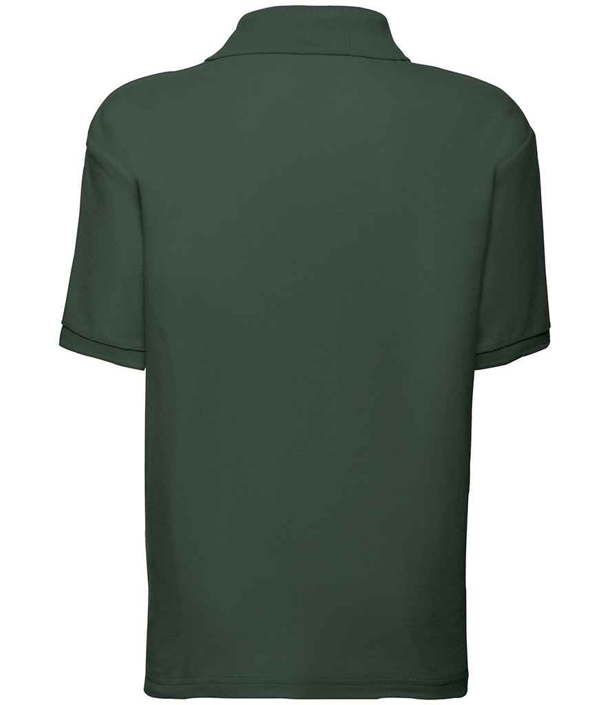 Fruit of the Loom Kids Poly/Cotton Pique Polo Shirt in by Fruit of the Loom — Custom branded clothing by Print Press, featuring premium embroidery produced in our specialist print lab in the UK.