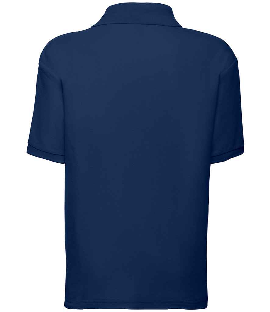 Fruit of the Loom Kids Poly/Cotton Pique Polo Shirt in by Fruit of the Loom — Custom branded clothing by Print Press, featuring premium embroidery produced in our specialist print lab in the UK.