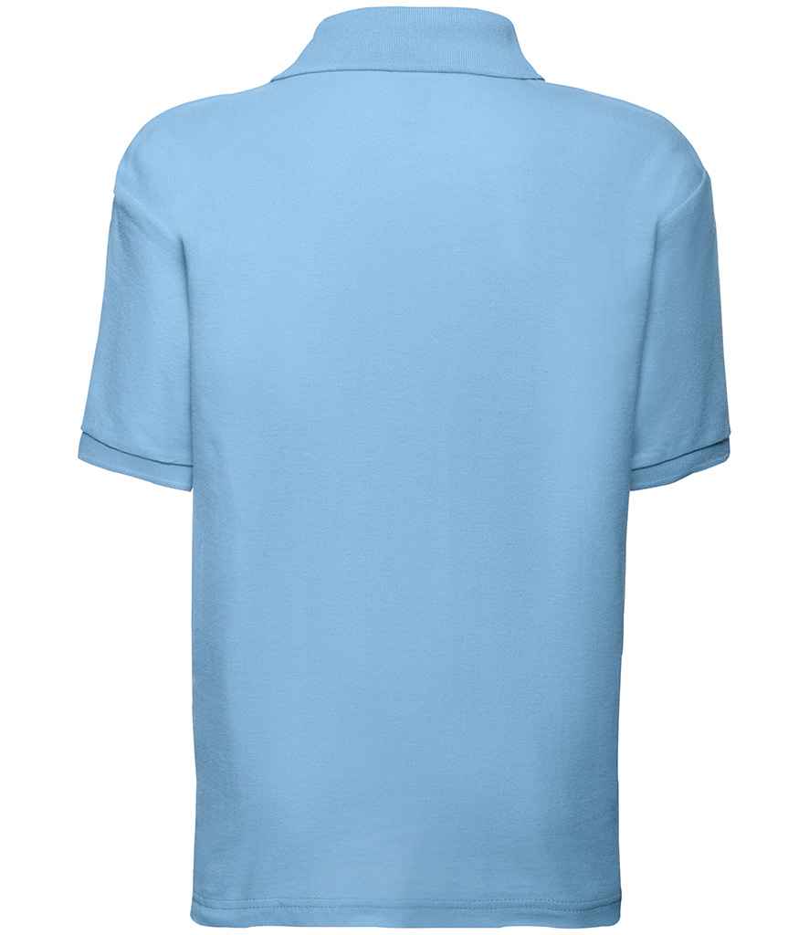Fruit of the Loom Kids Poly/Cotton Pique Polo Shirt in by Fruit of the Loom — Custom branded clothing by Print Press, featuring premium embroidery produced in our specialist print lab in the UK.