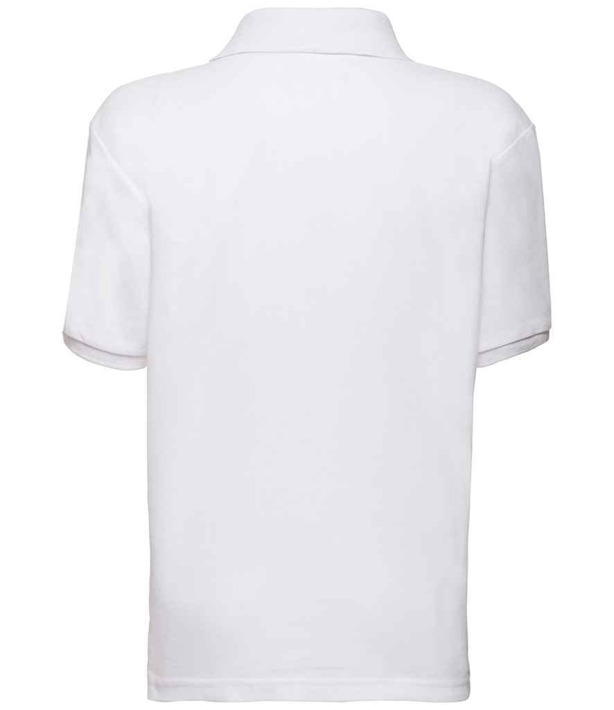 Fruit of the Loom Kids Poly/Cotton Pique Polo Shirt in by Fruit of the Loom — Custom branded clothing by Print Press, featuring premium embroidery produced in our specialist print lab in the UK.