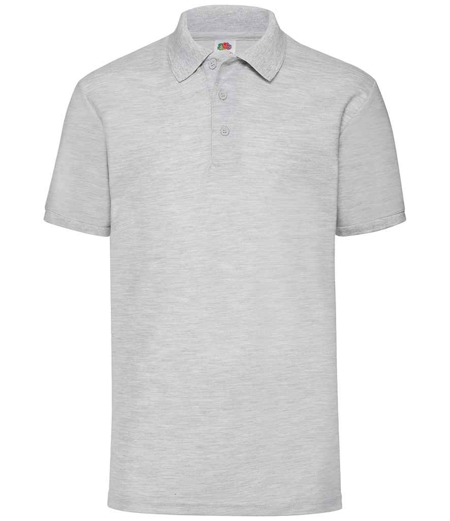 Fruit of the Loom Poly/Cotton Pique Polo Shirt in by Fruit of the Loom — Custom branded clothing by Print Press, featuring premium embroidery produced in our specialist print lab in the UK.