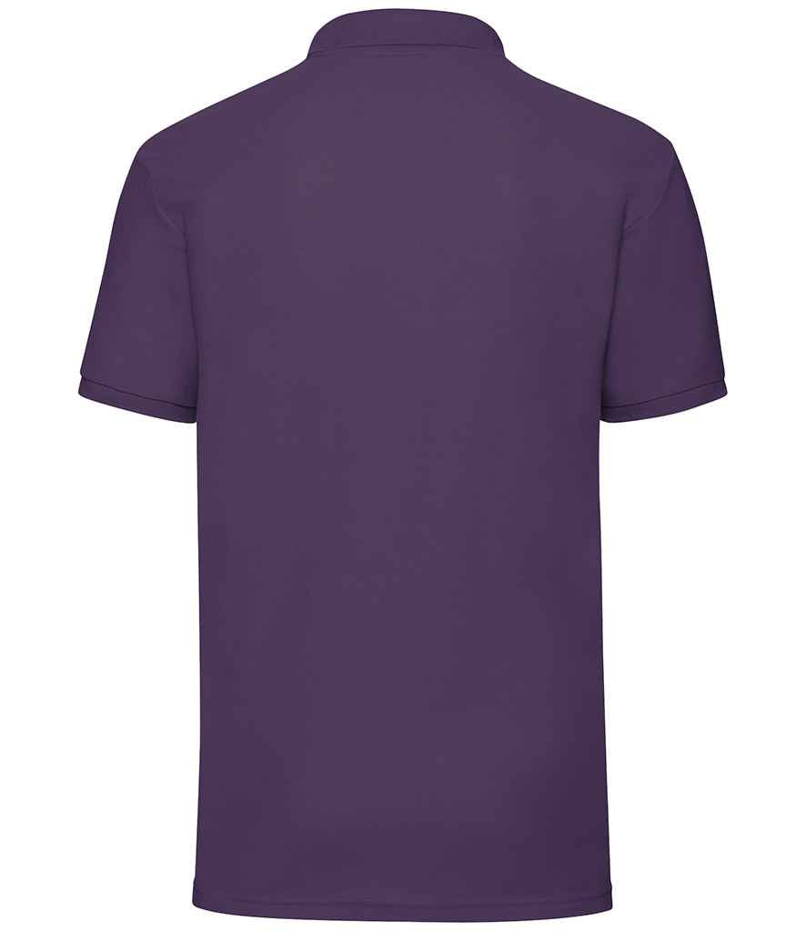Fruit of the Loom Poly/Cotton Pique Polo Shirt in by Fruit of the Loom — Custom branded clothing by Print Press, featuring premium embroidery produced in our specialist print lab in the UK.