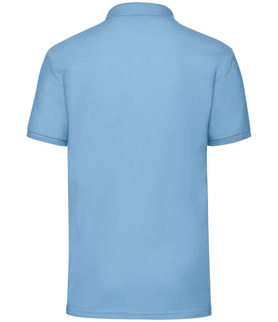 Fruit of the Loom Poly/Cotton Pique Polo Shirt in by Fruit of the Loom — Custom branded clothing by Print Press, featuring premium embroidery produced in our specialist print lab in the UK.