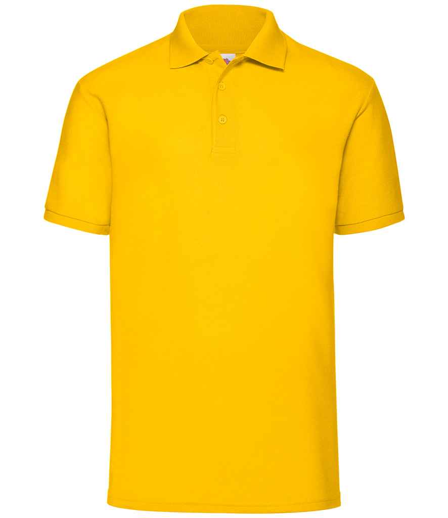 Fruit of the Loom Poly/Cotton Pique Polo Shirt in by Fruit of the Loom — Custom branded clothing by Print Press, featuring premium embroidery produced in our specialist print lab in the UK.