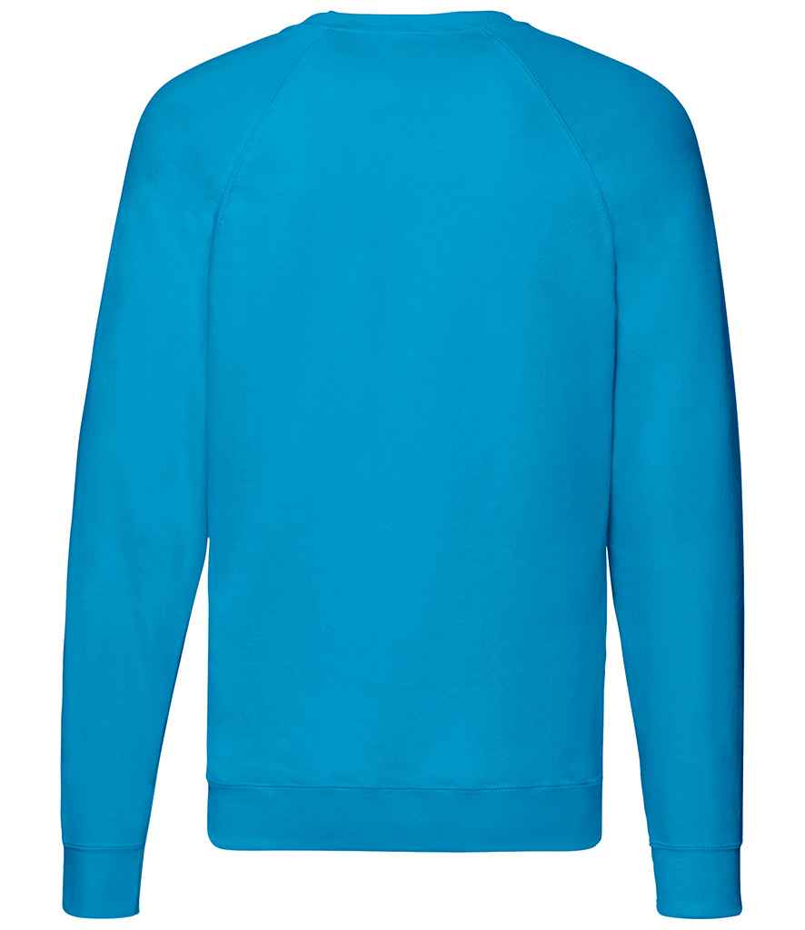 Fruit of the Loom Lightweight Raglan Sweatshirt in by Fruit of the Loom — Custom branded clothing by Print Press, featuring premium embroidery produced in our specialist print lab in the UK.