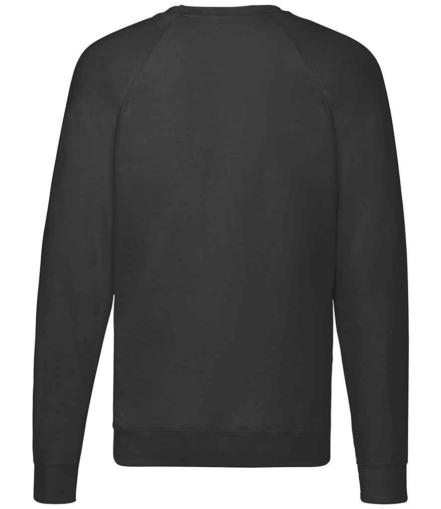 Fruit of the Loom Lightweight Raglan Sweatshirt in by Fruit of the Loom — Custom branded clothing by Print Press, featuring premium embroidery produced in our specialist print lab in the UK.