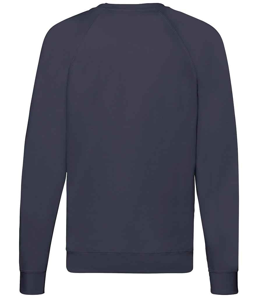 Fruit of the Loom Lightweight Raglan Sweatshirt in by Fruit of the Loom — Custom branded clothing by Print Press, featuring premium embroidery produced in our specialist print lab in the UK.