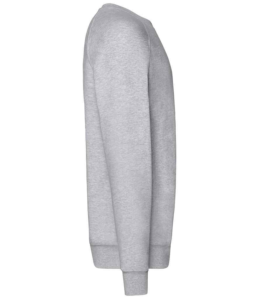 Fruit of the Loom Lightweight Raglan Sweatshirt in by Fruit of the Loom — Custom branded clothing by Print Press, featuring premium embroidery produced in our specialist print lab in the UK.