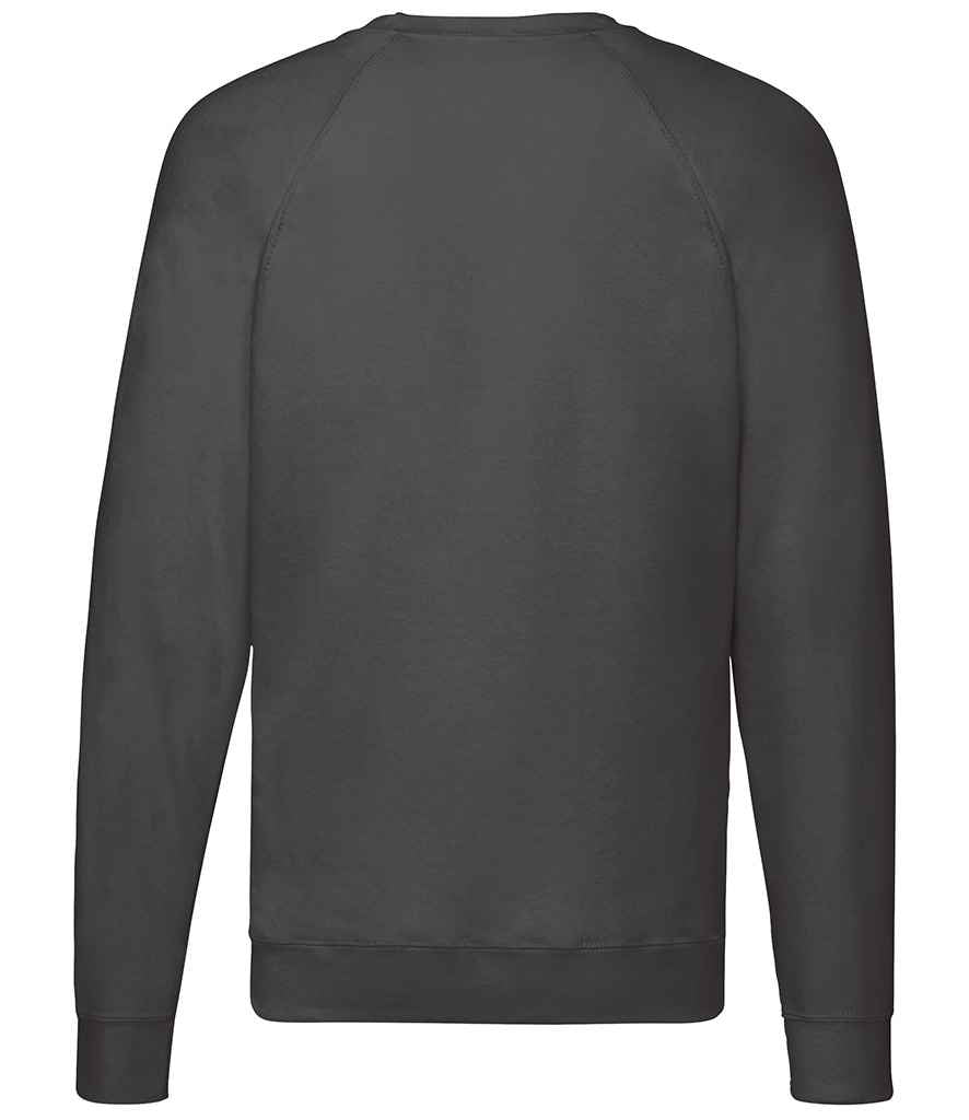 Fruit of the Loom Lightweight Raglan Sweatshirt in by Fruit of the Loom — Custom branded clothing by Print Press, featuring premium embroidery produced in our specialist print lab in the UK.