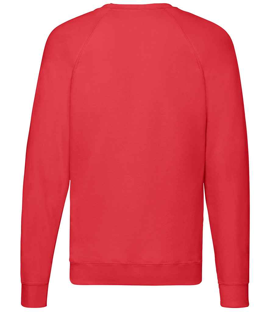 Fruit of the Loom Lightweight Raglan Sweatshirt in by Fruit of the Loom — Custom branded clothing by Print Press, featuring premium embroidery produced in our specialist print lab in the UK.