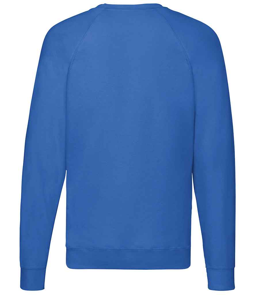 Fruit of the Loom Lightweight Raglan Sweatshirt in by Fruit of the Loom — Custom branded clothing by Print Press, featuring premium embroidery produced in our specialist print lab in the UK.