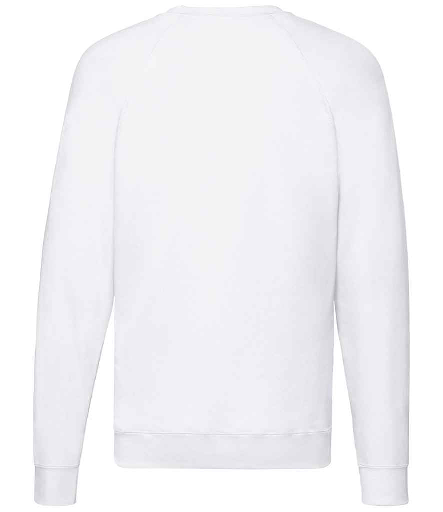 Fruit of the Loom Lightweight Raglan Sweatshirt in by Fruit of the Loom — Custom branded clothing by Print Press, featuring premium embroidery produced in our specialist print lab in the UK.