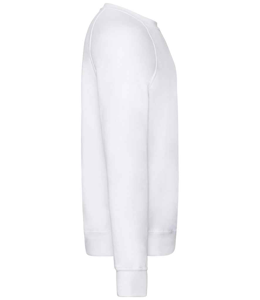 Fruit of the Loom Lightweight Raglan Sweatshirt in by Fruit of the Loom — Custom branded clothing by Print Press, featuring premium embroidery produced in our specialist print lab in the UK.