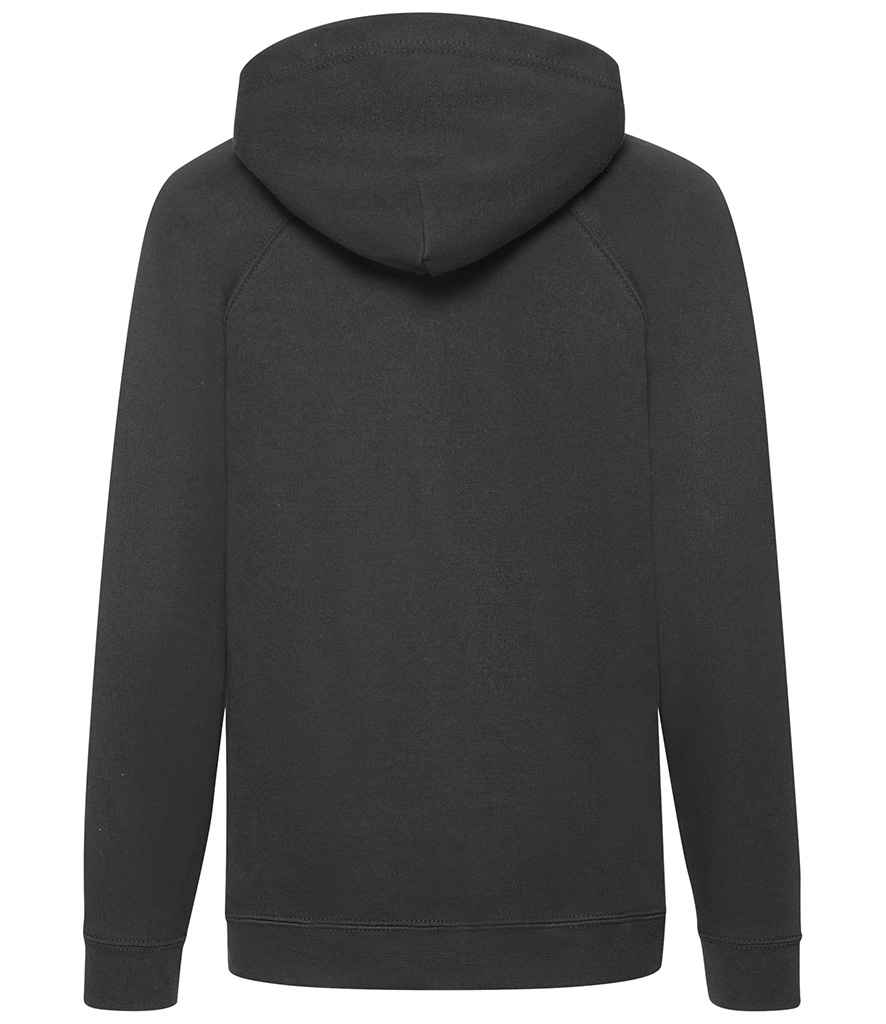 Fruit of the Loom Kids Lightweight Hooded Sweatshirt in by Fruit of the Loom — Custom branded clothing by Print Press, featuring premium embroidery produced in our specialist print lab in the UK.