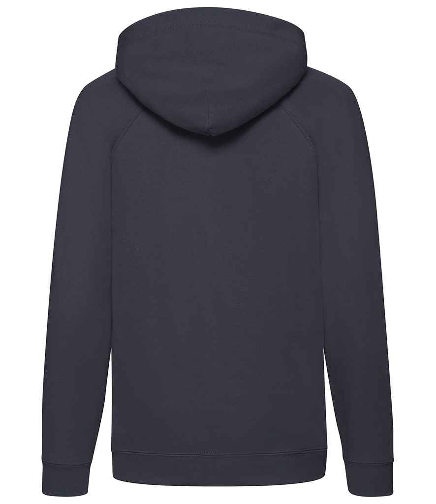 Fruit of the Loom Kids Lightweight Hooded Sweatshirt in by Fruit of the Loom — Custom branded clothing by Print Press, featuring premium embroidery produced in our specialist print lab in the UK.