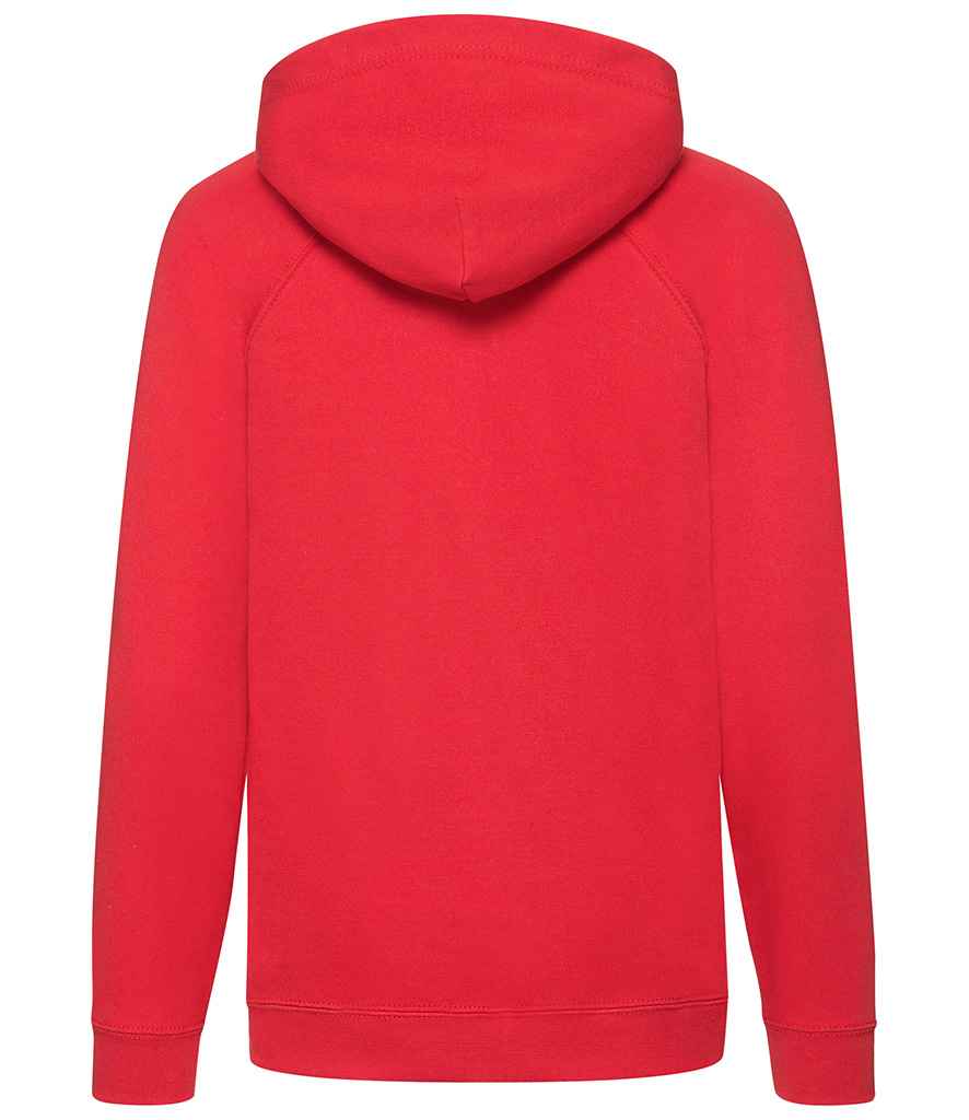 Fruit of the Loom Kids Lightweight Hooded Sweatshirt in by Fruit of the Loom — Custom branded clothing by Print Press, featuring premium embroidery produced in our specialist print lab in the UK.