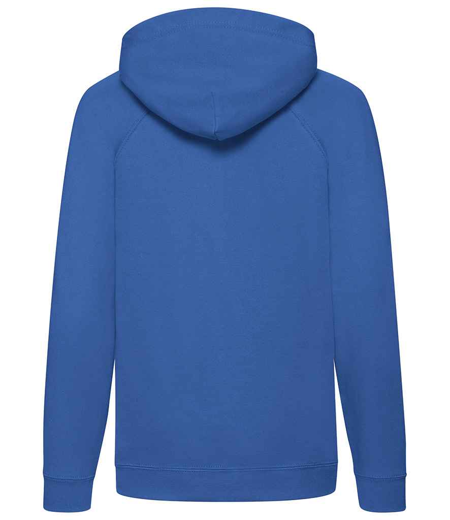 Fruit of the Loom Kids Lightweight Hooded Sweatshirt in by Fruit of the Loom — Custom branded clothing by Print Press, featuring premium embroidery produced in our specialist print lab in the UK.