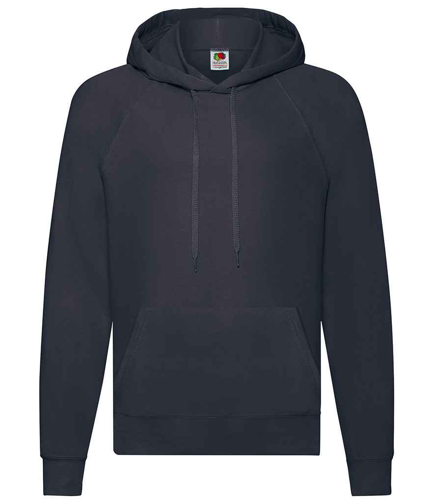 Fruit of the Loom Lightweight Hooded Sweatshirt in Deep Navy by Fruit of the Loom — Custom branded clothing by Print Press, featuring premium embroidery produced in our specialist print lab in the UK.