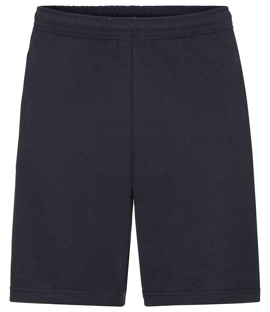 Fruit of the Loom Lightweight Shorts in Deep Navy by Fruit of the Loom — Custom branded clothing by Print Press, featuring premium embroidery produced in our specialist print lab in the UK.