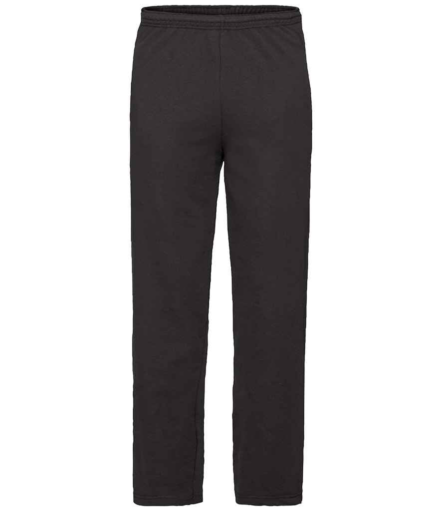 Fruit of the Loom Lightweight Jog Pants in Black by Fruit of the Loom — Custom branded clothing by Print Press, featuring premium embroidery produced in our specialist print lab in the UK.