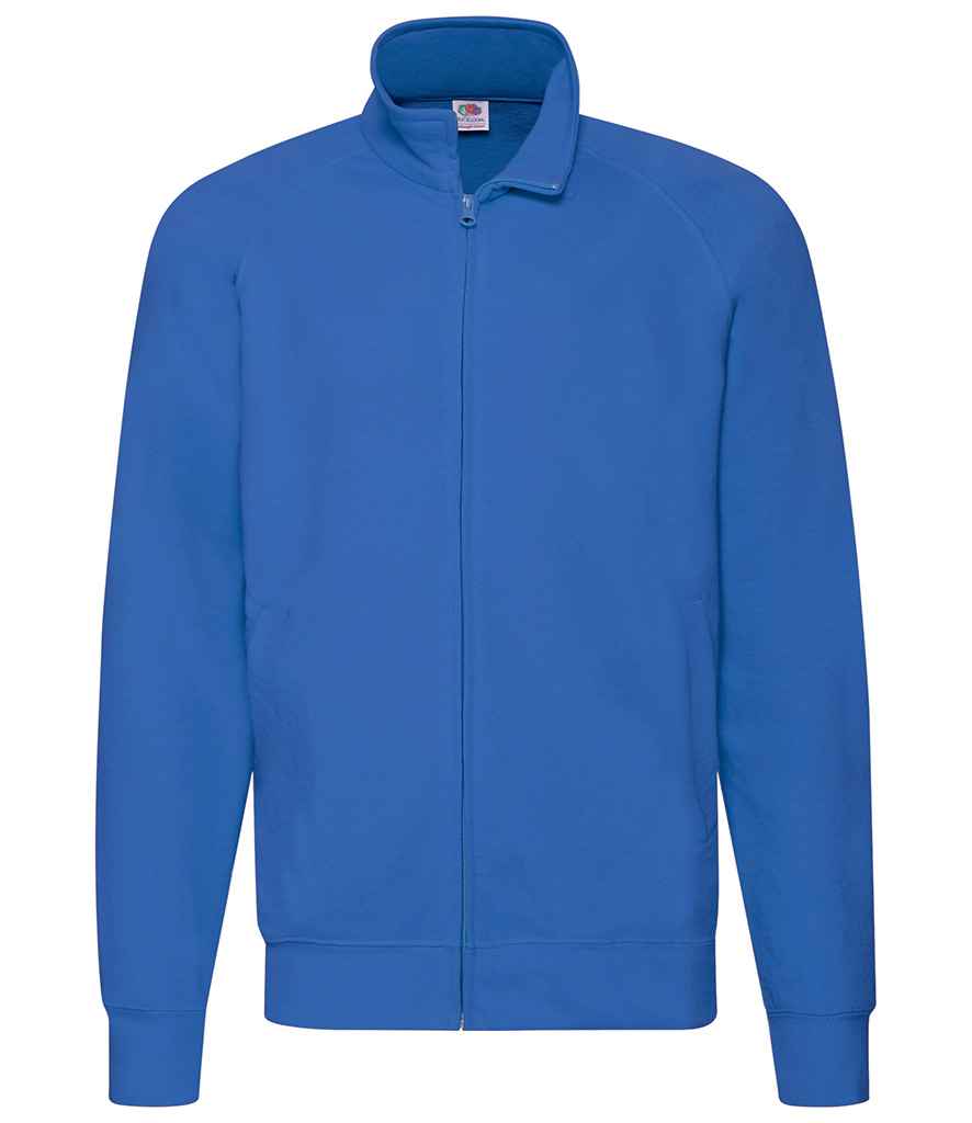 Fruit of the Loom Lightweight Sweat Jacket in Royal Blue by Fruit of the Loom — Custom branded clothing by Print Press, featuring premium embroidery produced in our specialist print lab in the UK.