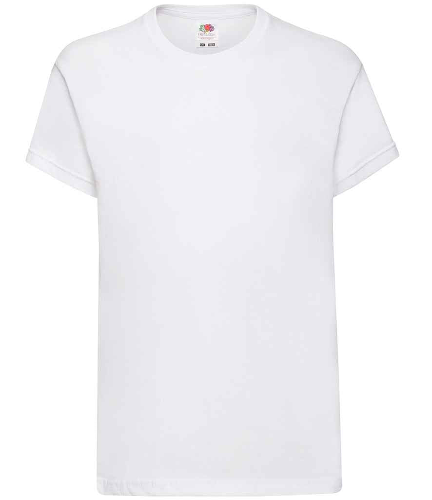 Fruit of the Loom Kids Original T-Shirt in White by Fruit of the Loom — Custom branded clothing by Print Press, featuring premium embroidery produced in our specialist print lab in the UK.