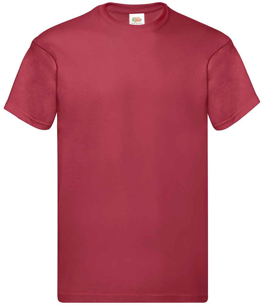 Fruit of the Loom Original T-Shirt - (2nd Colours) in Brick Red by Fruit of the Loom — Custom branded clothing by Print Press, featuring premium embroidery produced in our specialist print lab in the UK.