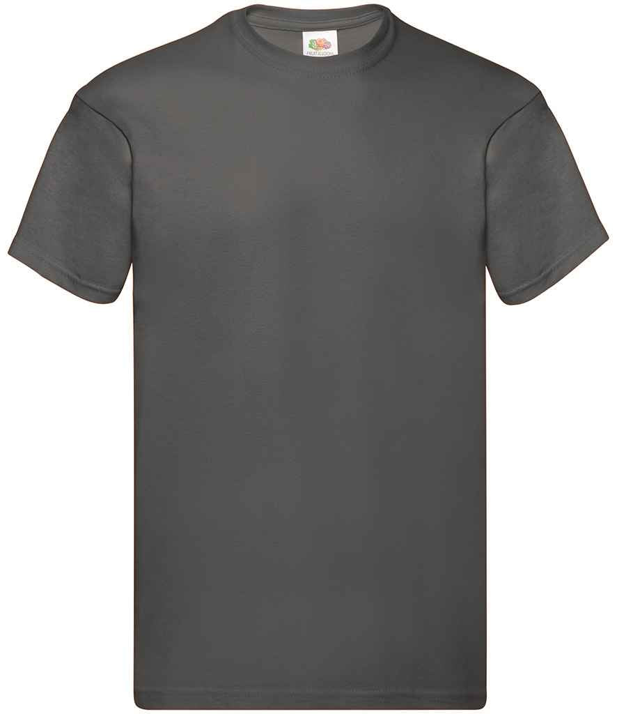 Fruit of the Loom Original T-Shirt in Light Graphite by Fruit of the Loom — Custom branded clothing by Print Press, featuring premium embroidery produced in our specialist print lab in the UK.