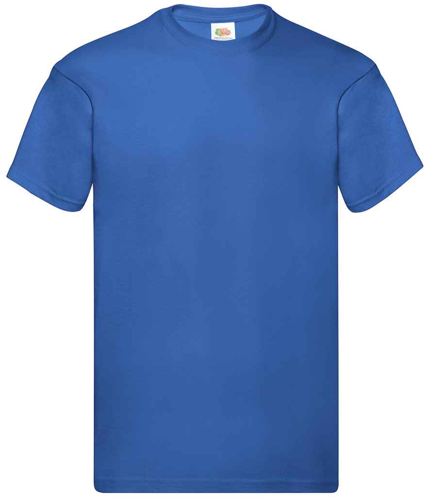 Fruit of the Loom Original T-Shirt in Royal Blue by Fruit of the Loom — Custom branded clothing by Print Press, featuring premium embroidery produced in our specialist print lab in the UK.