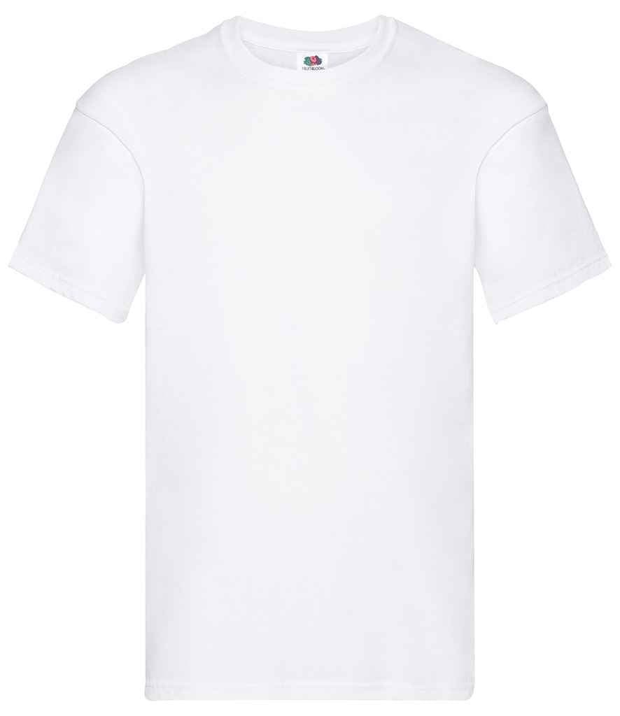 Fruit of the Loom Original T-Shirt in White by Fruit of the Loom — Custom branded clothing by Print Press, featuring premium embroidery produced in our specialist print lab in the UK.