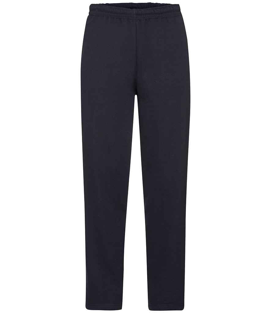Fruit of the Loom Classic Open Hem Jog Pants in by Fruit of the Loom — Custom branded clothing by Print Press, featuring premium embroidery produced in our specialist print lab in the UK.