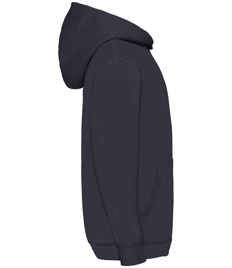 Fruit of the Loom Kids Classic Hooded Sweatshirt in by Fruit of the Loom — Custom branded clothing by Print Press, featuring premium embroidery produced in our specialist print lab in the UK.