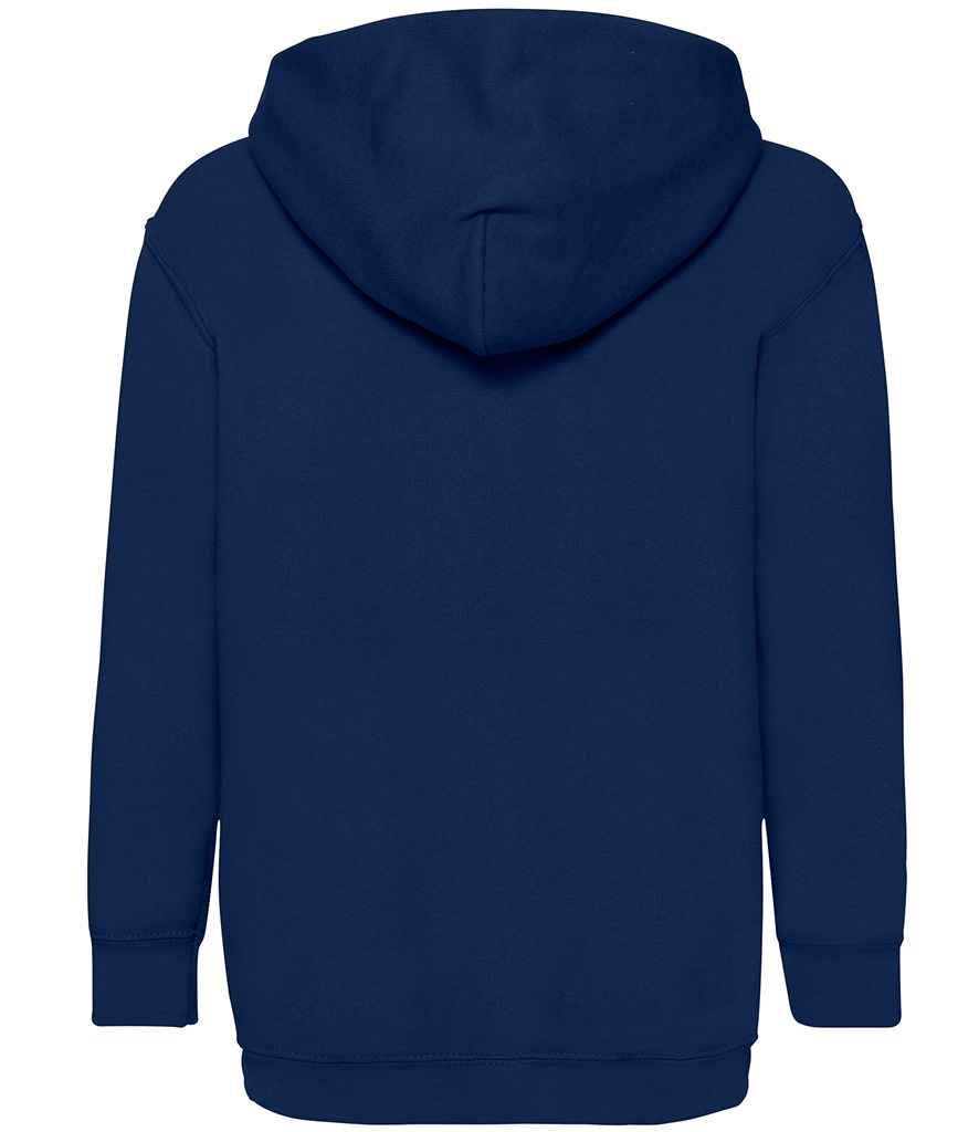 Fruit of the Loom Kids Classic Hooded Sweatshirt in by Fruit of the Loom — Custom branded clothing by Print Press, featuring premium embroidery produced in our specialist print lab in the UK.