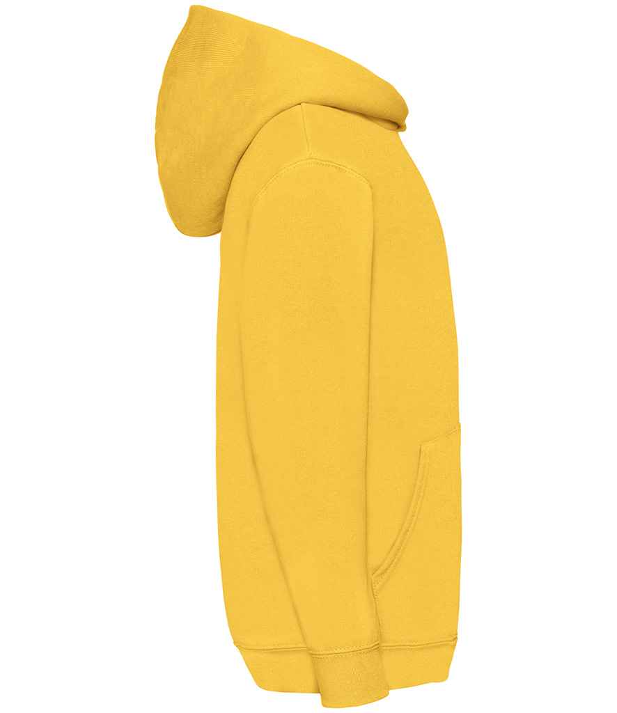 Fruit of the Loom Kids Classic Hooded Sweatshirt in by Fruit of the Loom — Custom branded clothing by Print Press, featuring premium embroidery produced in our specialist print lab in the UK.