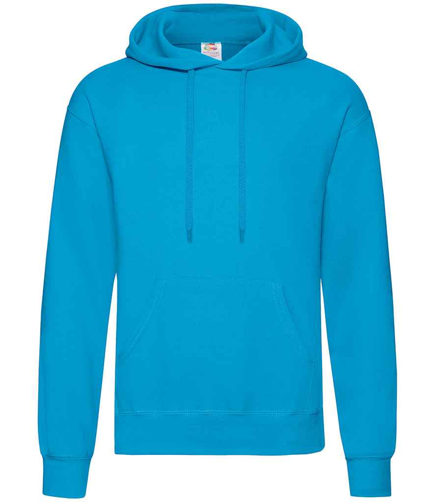 Fruit of the Loom Classic Hooded Sweatshirt - (2nd Colours) in by Fruit of the Loom — Custom branded clothing by Print Press, featuring premium embroidery produced in our specialist print lab in the UK.