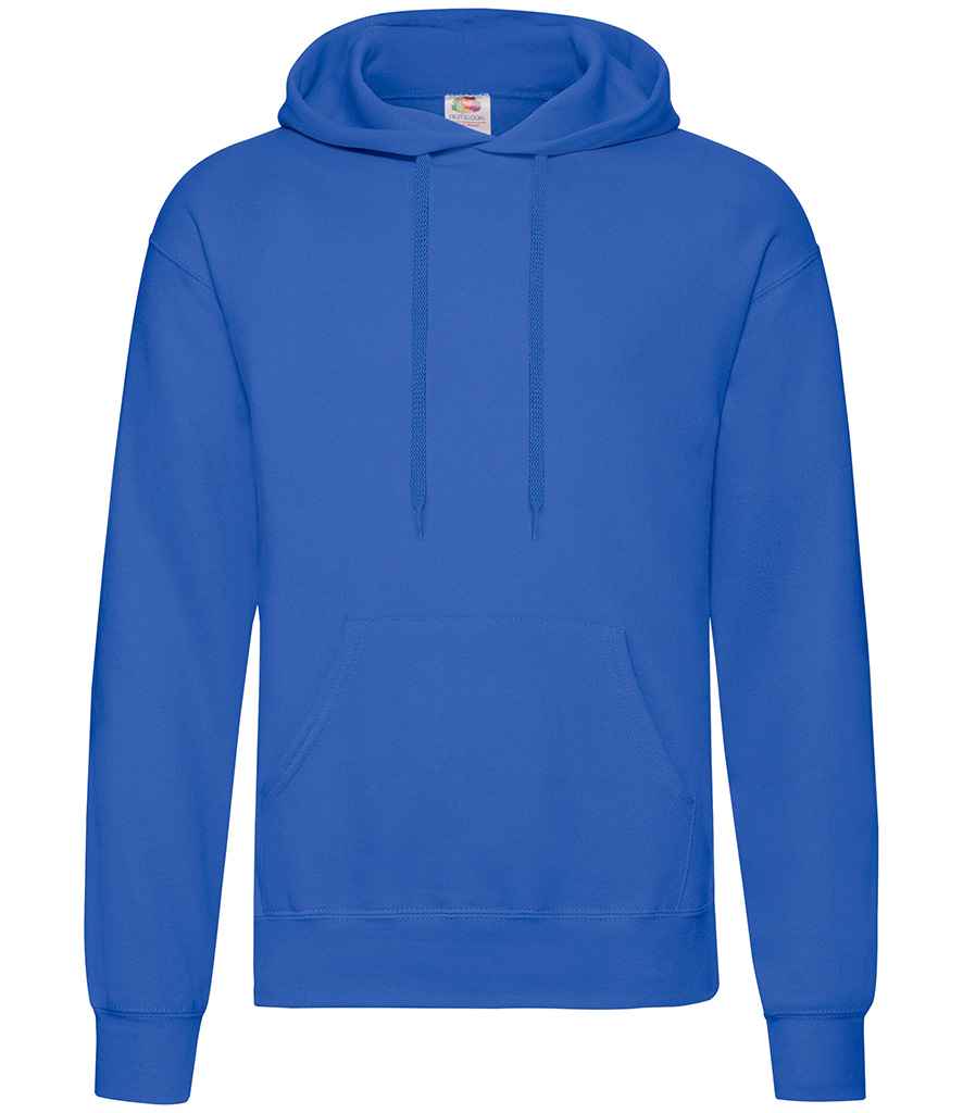 Fruit of the Loom Classic Hooded Sweatshirt in by Fruit of the Loom — Custom branded clothing by Print Press, featuring premium embroidery produced in our specialist print lab in the UK.