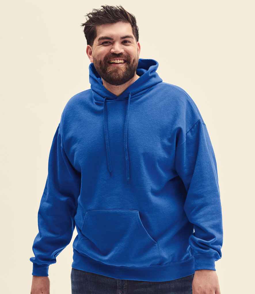 Fruit of the Loom Classic Hooded Sweatshirt in Royal Blue by Fruit of the Loom — Custom branded clothing by Print Press, featuring premium embroidery produced in our specialist print lab in the UK.