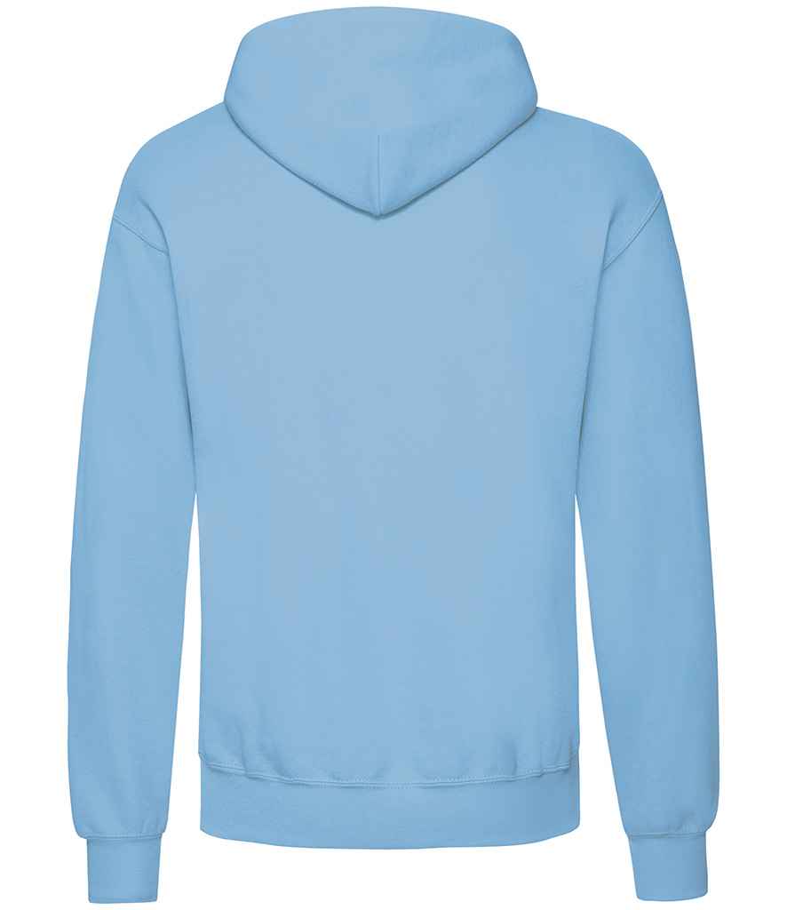 Fruit of the Loom Classic Hooded Sweatshirt in by Fruit of the Loom — Custom branded clothing by Print Press, featuring premium embroidery produced in our specialist print lab in the UK.