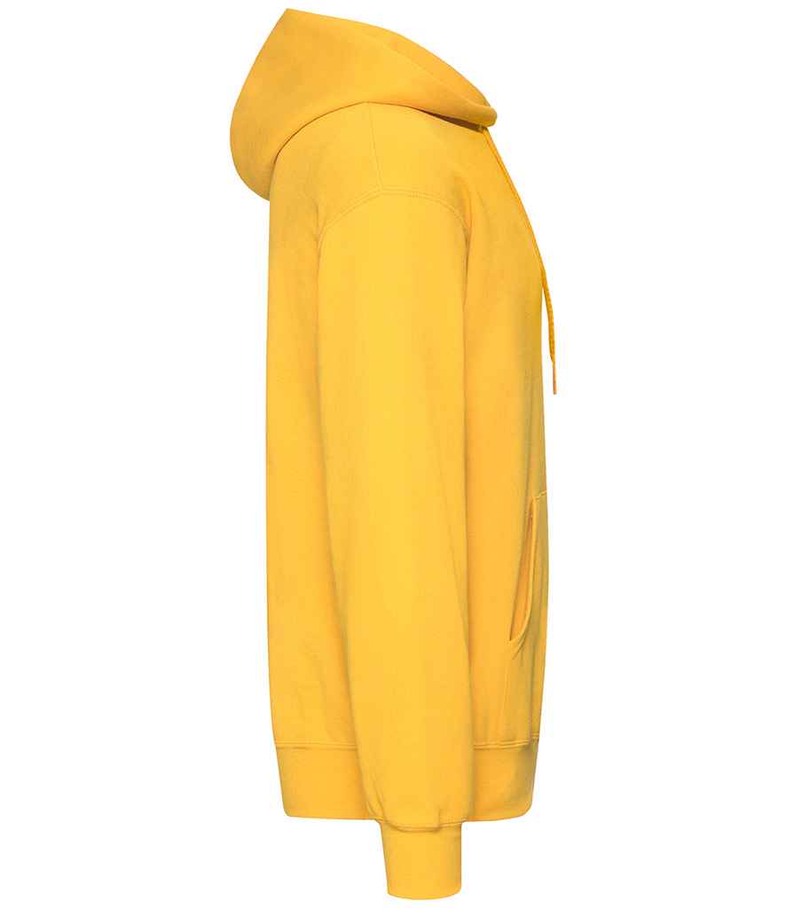 Fruit of the Loom Classic Hooded Sweatshirt in by Fruit of the Loom — Custom branded clothing by Print Press, featuring premium embroidery produced in our specialist print lab in the UK.