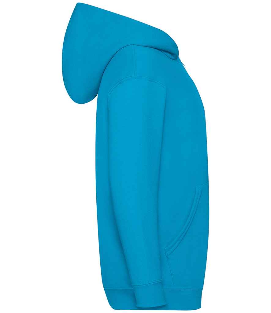 Fruit of the Loom Kids Classic Zip Hooded Sweatshirt in by Fruit of the Loom — Custom branded clothing by Print Press, featuring premium embroidery produced in our specialist print lab in the UK.
