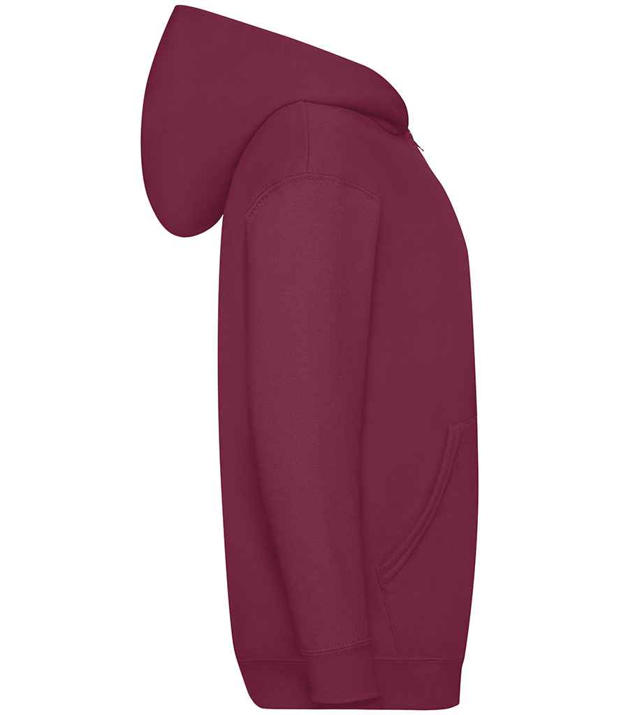 Fruit of the Loom Kids Classic Zip Hooded Sweatshirt in by Fruit of the Loom — Custom branded clothing by Print Press, featuring premium embroidery produced in our specialist print lab in the UK.