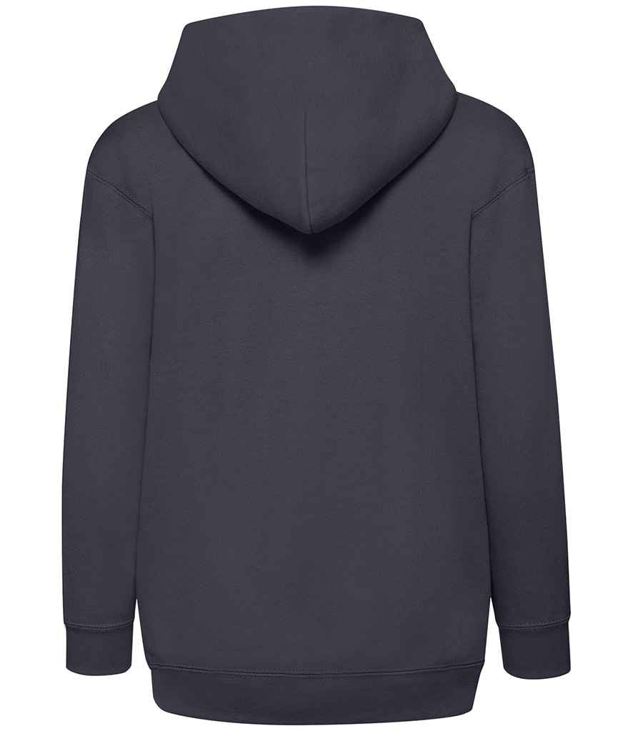 Fruit of the Loom Kids Classic Zip Hooded Sweatshirt in by Fruit of the Loom — Custom branded clothing by Print Press, featuring premium embroidery produced in our specialist print lab in the UK.
