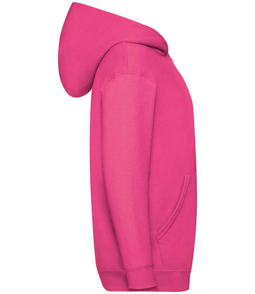 Fruit of the Loom Kids Classic Zip Hooded Sweatshirt in by Fruit of the Loom — Custom branded clothing by Print Press, featuring premium embroidery produced in our specialist print lab in the UK.